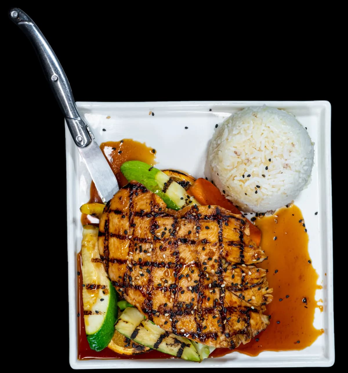 Asian Glazed Blackened Chicken